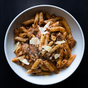 Ragout de pâtes aux lentilles et légumes