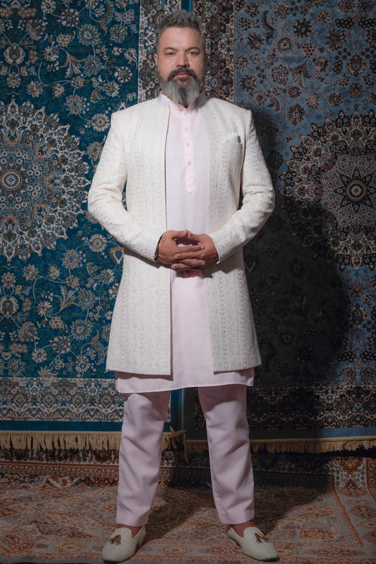 Bearded Man In Traditional Costume