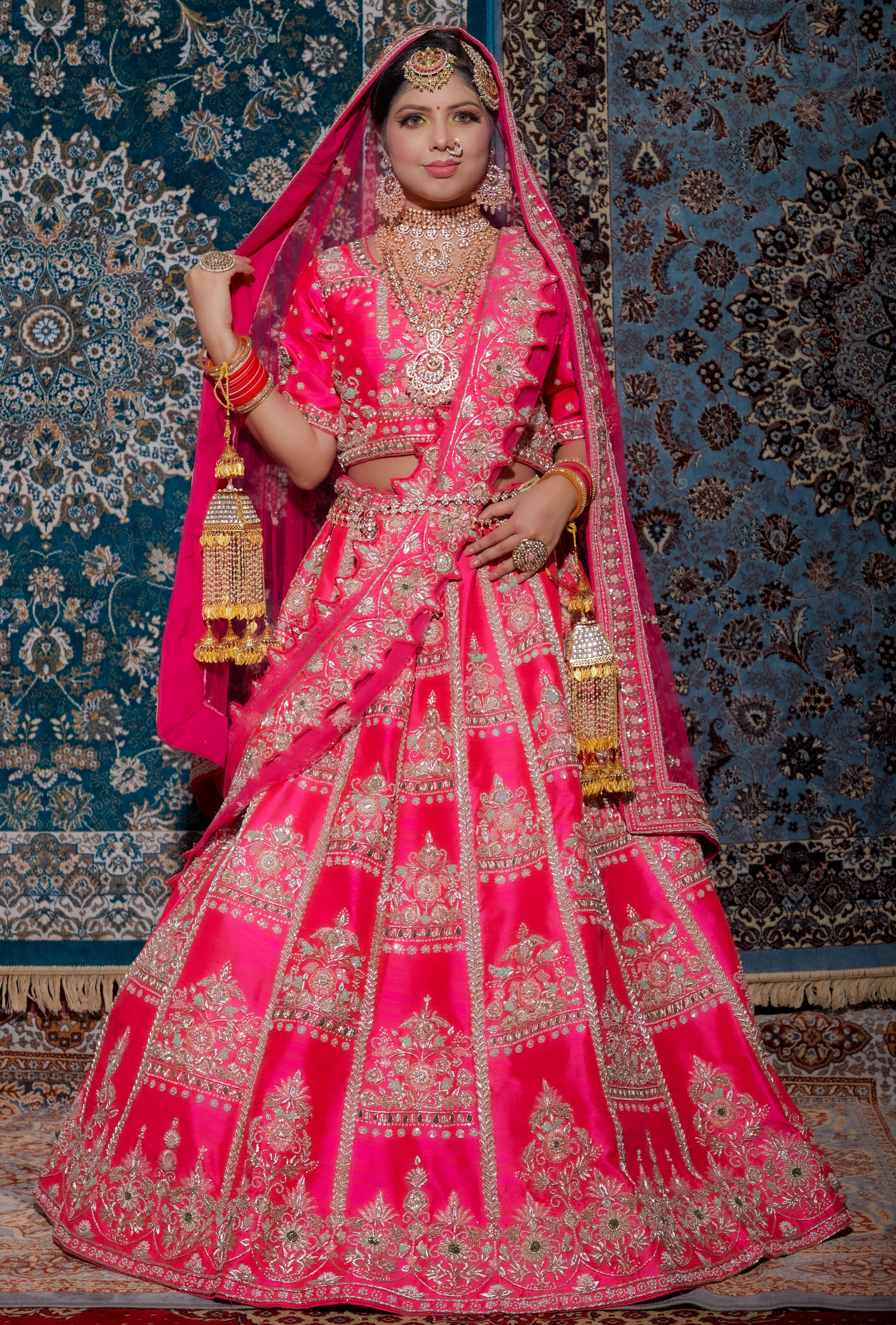 Woman In Traditional Wedding Dress Free Stock Photo
