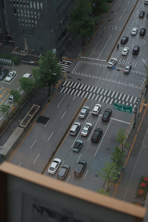 Cars Travelling on a Road