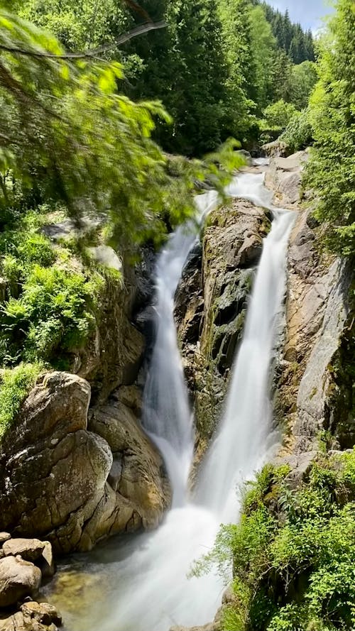 Lolaia Waterfall in Romania