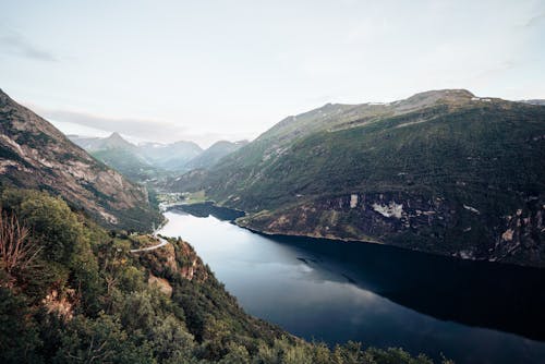 River in Between Mountains