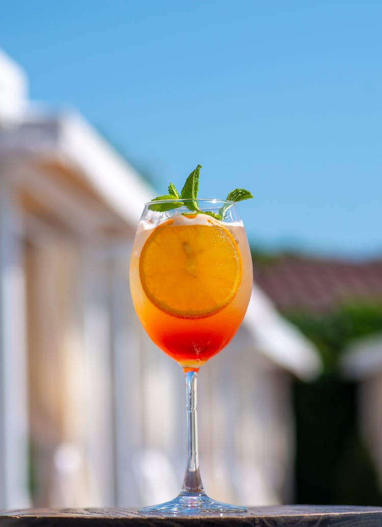 Red And Orange Cocktail 