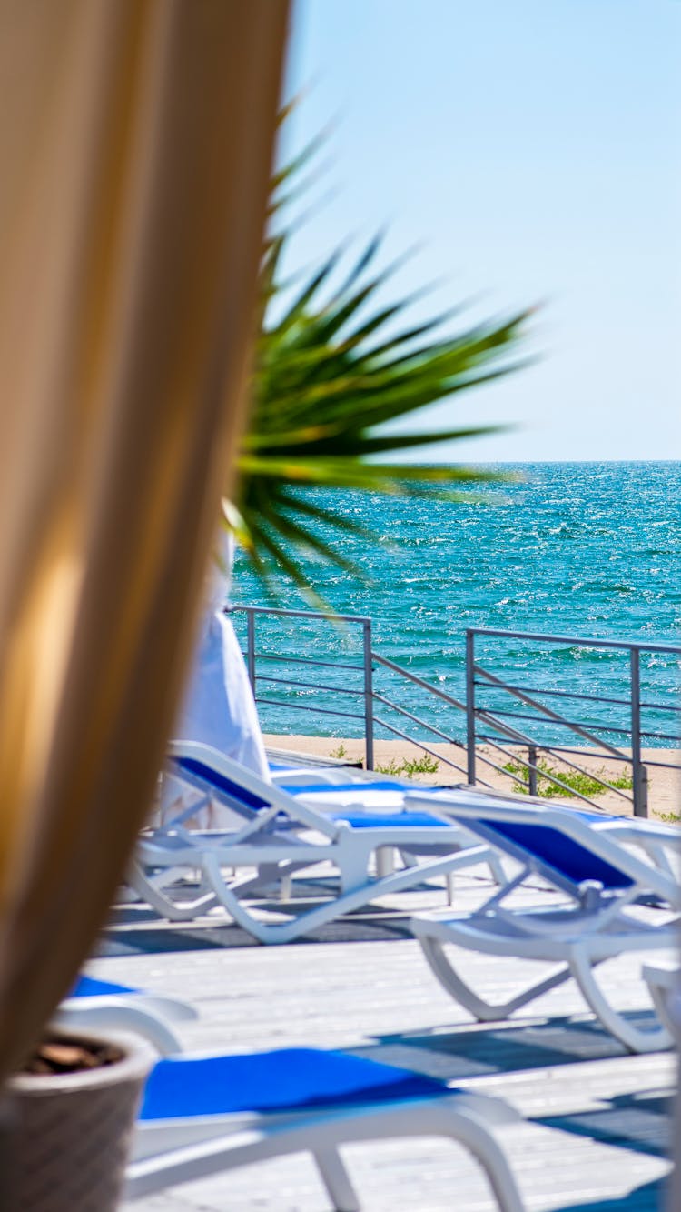 Lounge Chairs In Exotic Seaside