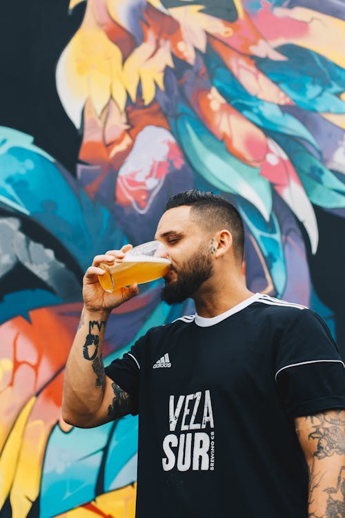 Man Drinking Beer