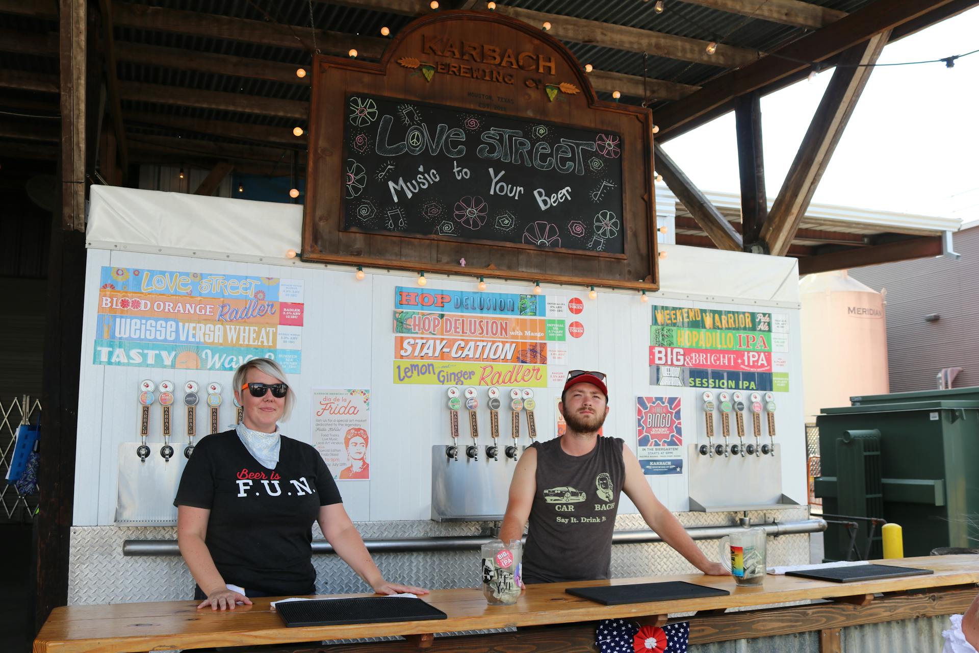 Two Man on Bar Table