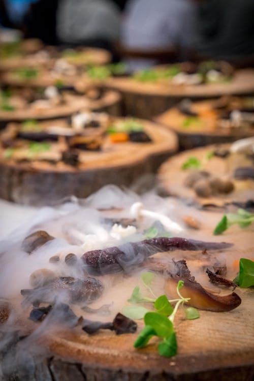 Vegetables On Wooden Stump