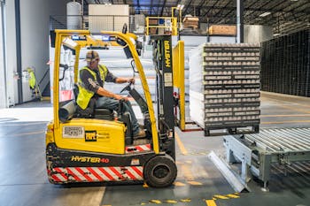 Person Using Forklift