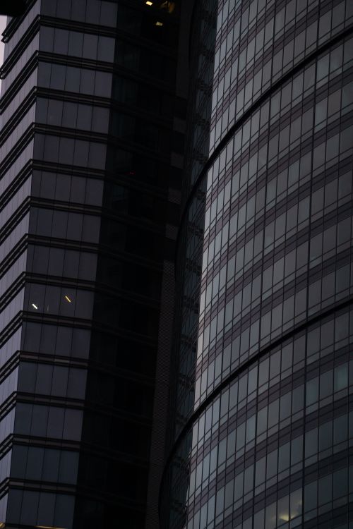 Free Close-up view of modern skyscraper facade in Mexico City, showcasing urban architecture. Stock Photo