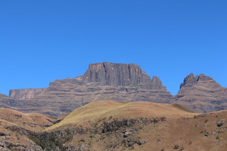 Blue Sky Over Mountains