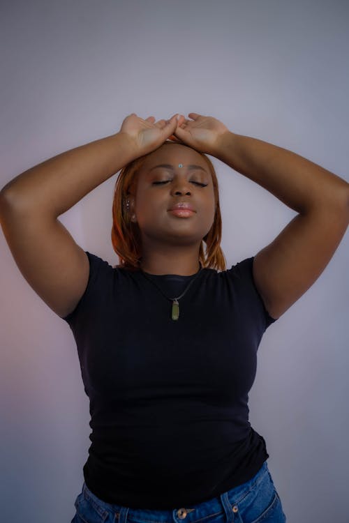 Portrait of a Woman with her Eyes Closed