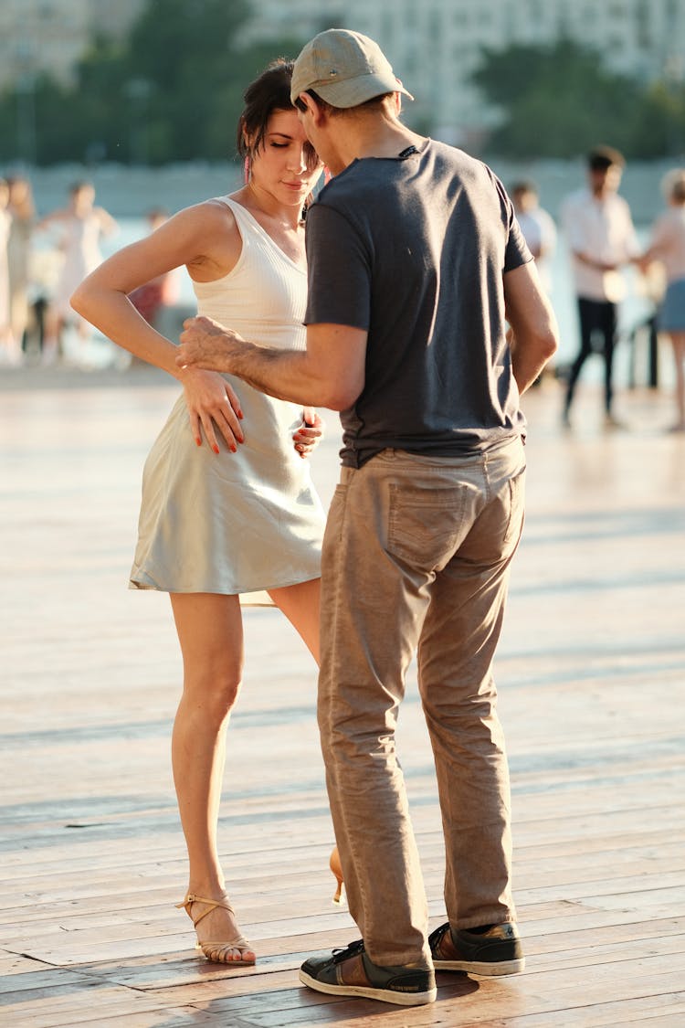 Man And A Woman Dancing Together