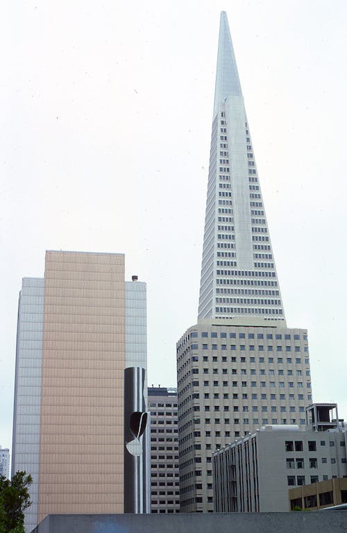 White Sky over City Buildings