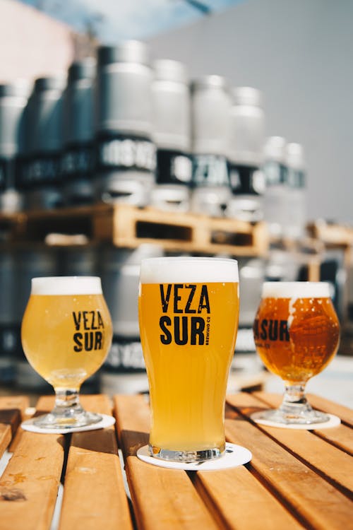 Free Three Veza Sur Beers Stock Photo