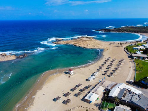 An Aerial Shot of a Beach