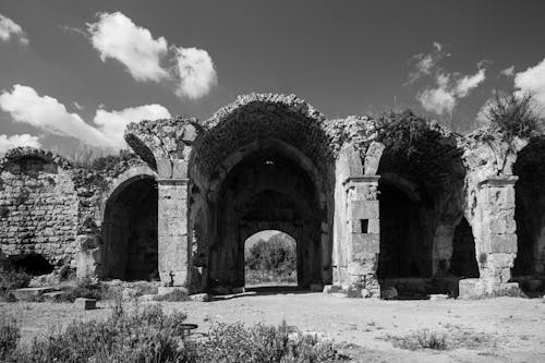 Δωρεάν στοκ φωτογραφιών με αρχαίος, ασπρόμαυρο, εγκαταλειμμένος