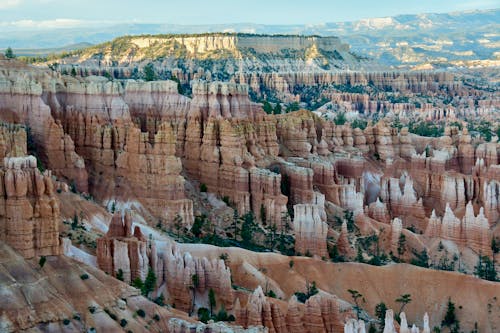 Free Aerial View of the Bryce Canyon National Park in Utah, USA Stock Photo