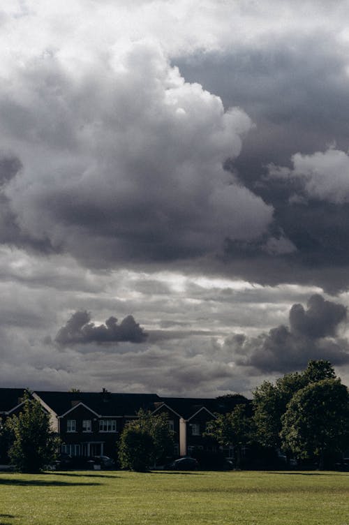 Houses Under the Cloudy Sky 