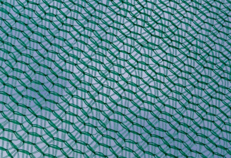 Close-up Of Blue Geometric Pattern
