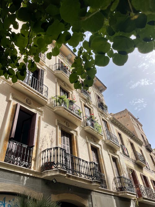 Low Angle Shot of a Residential Building in City