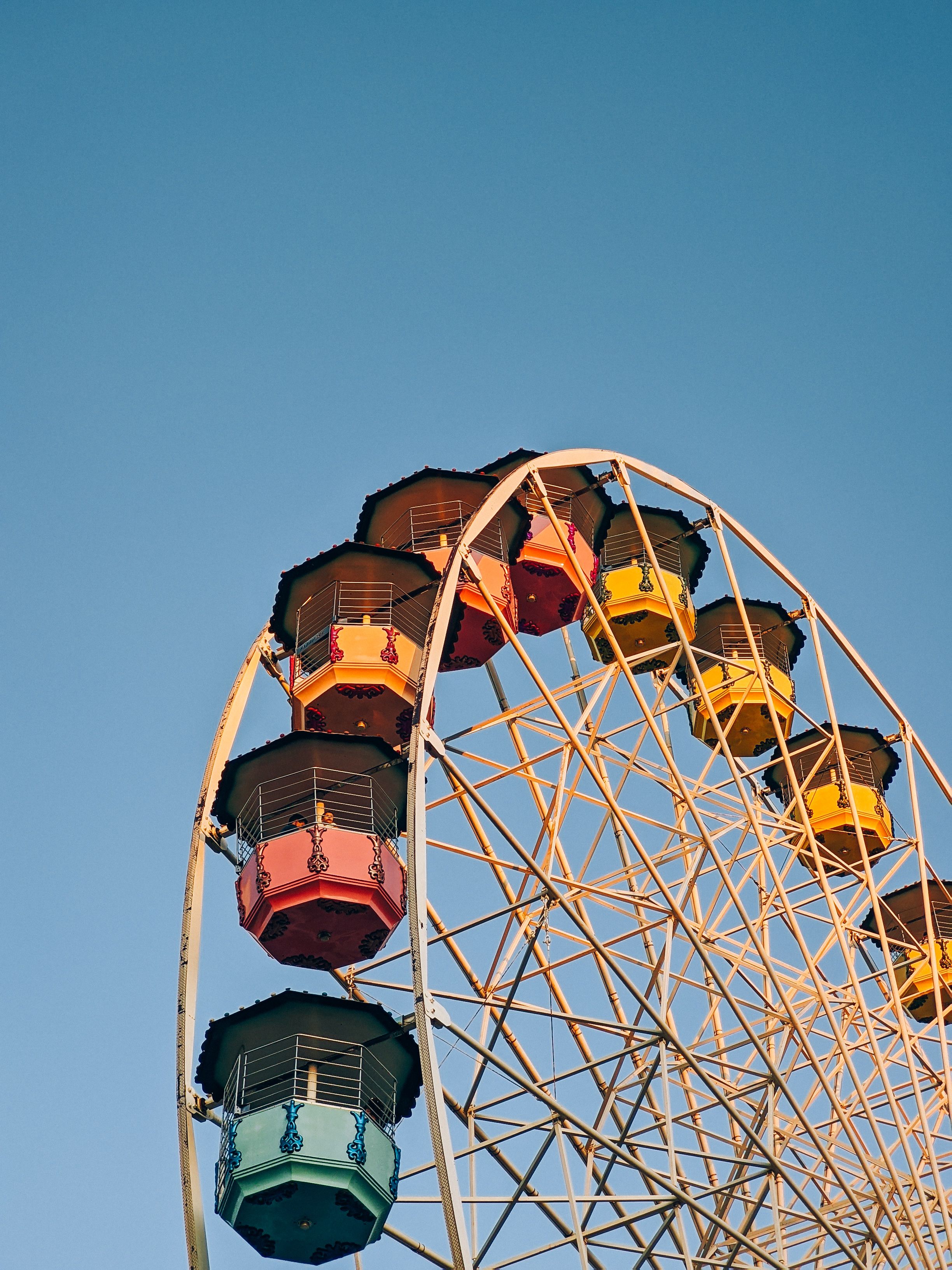 Ferris Wheel Under Blue Sky · Free Stock Photo