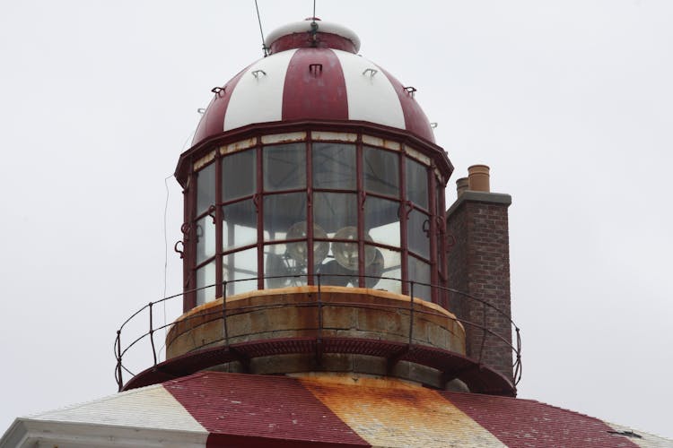 Close Up Of Top Of Lighthouse