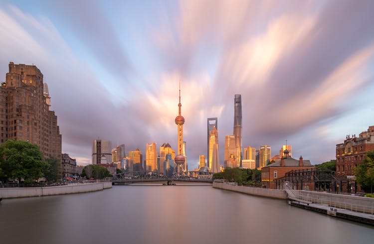 Panoramic View Of Shanghai City China