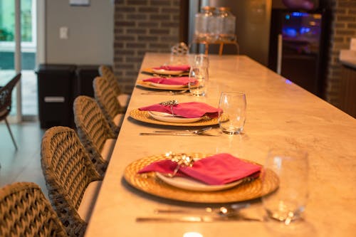 Tableware on Table in Restaurant