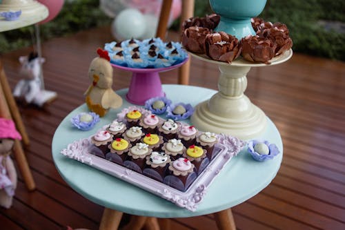 Free Cupcakes on the Table Stock Photo