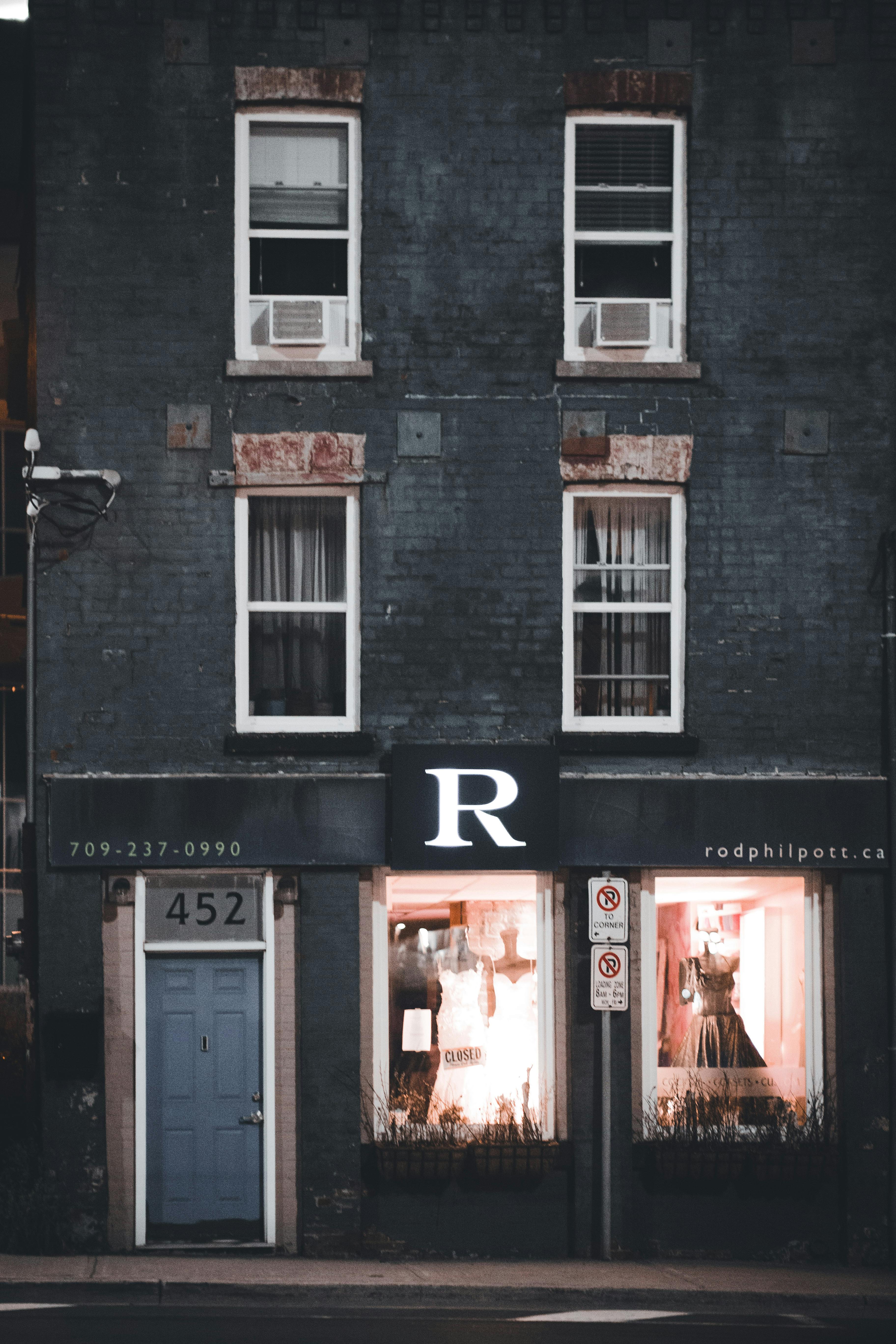 Modern retail interior with shoppers