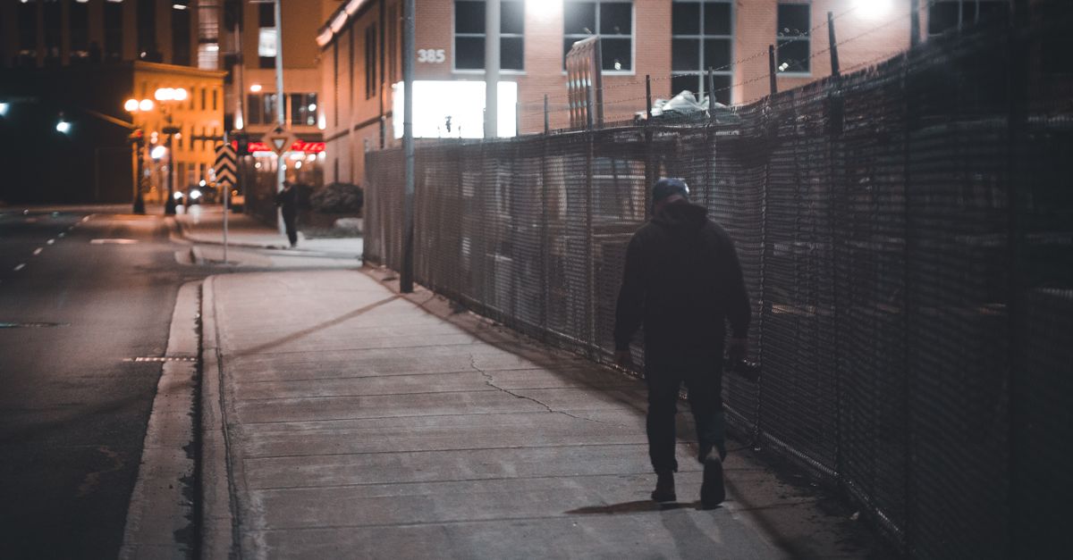 quiet evening city lights slow walk peaceful
