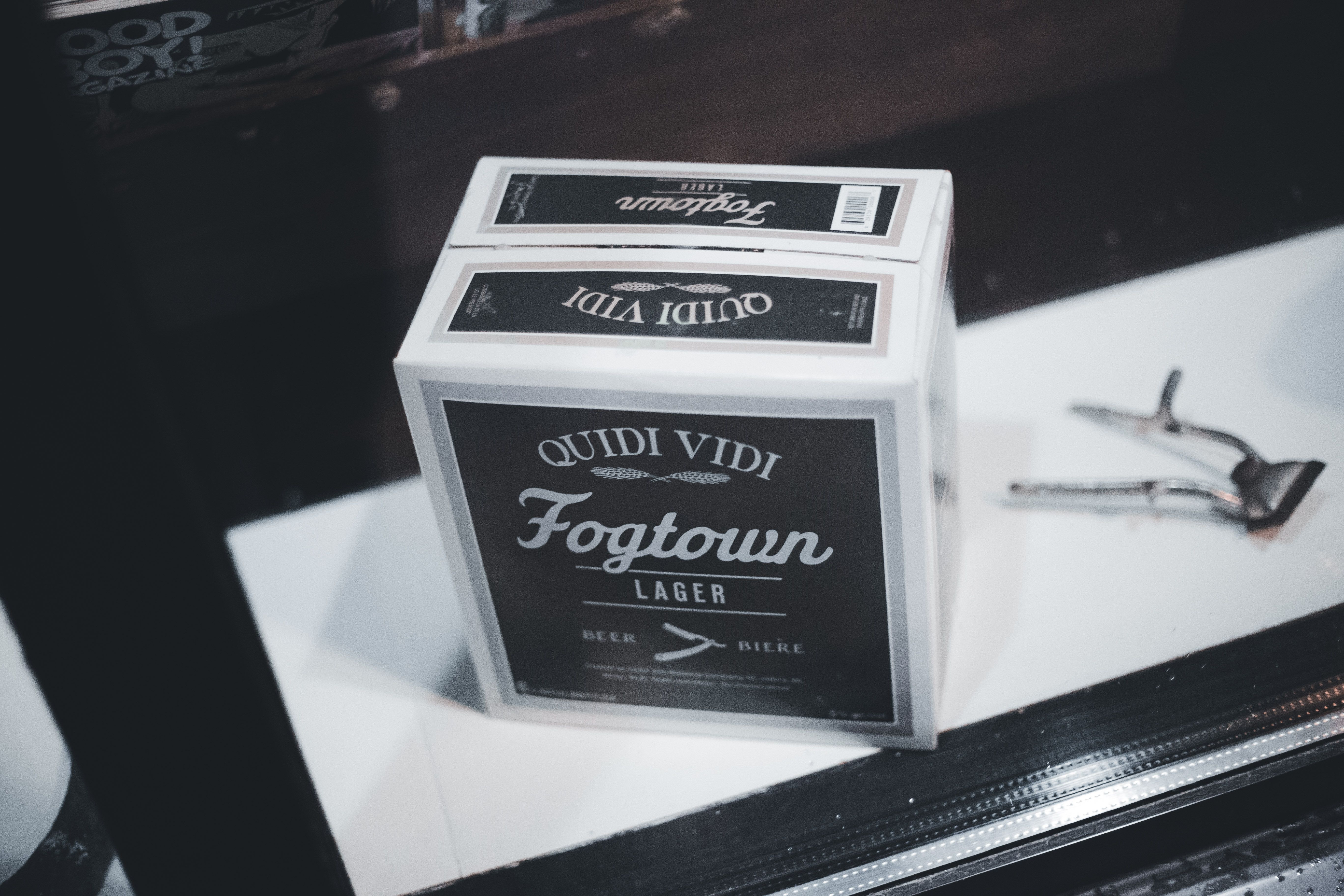 Image of a Table with a Box of Beer