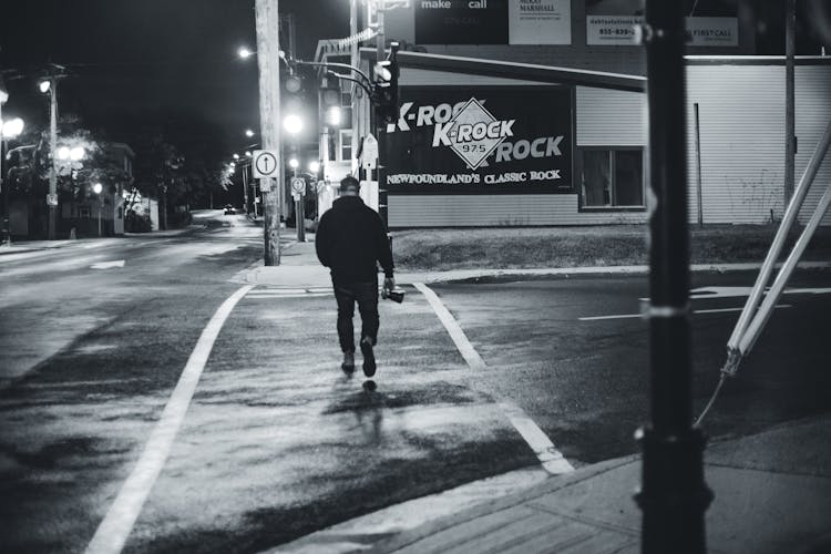 Pedestrian Crossing A Street