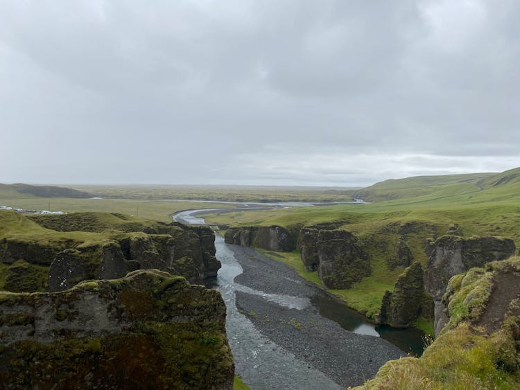 River On Mountain Area