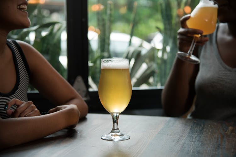 Woman Drinking Beer