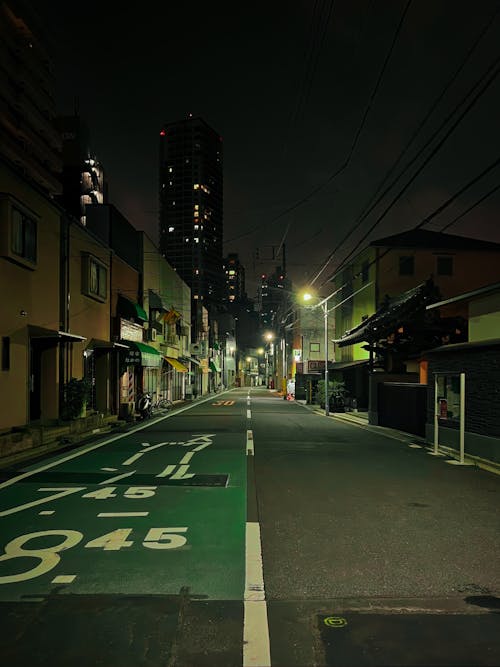 Free Backstreet at Night, Tokyo, Japan Stock Photo