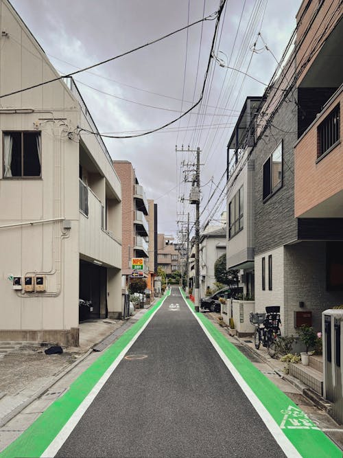 Free Suburban Backstreet, Tokyo, Japan Stock Photo