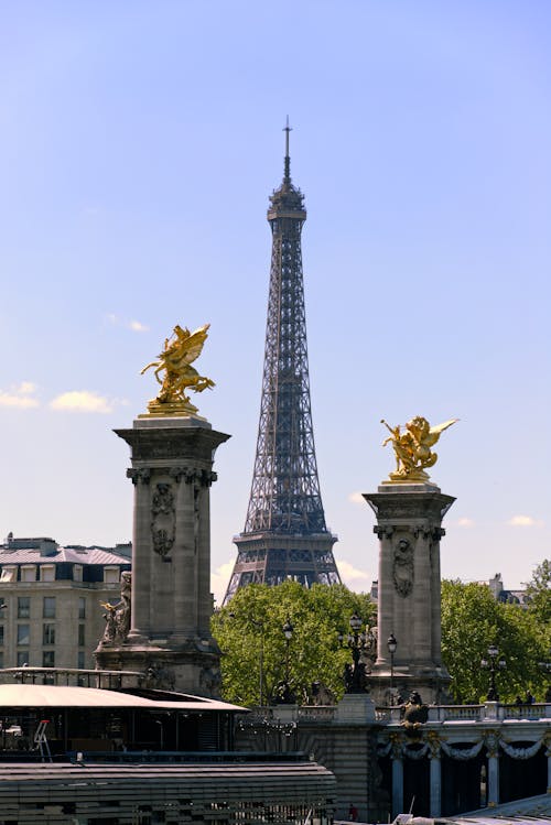 Foto stok gratis bangunan terkenal, eiffel, menara Eiffel