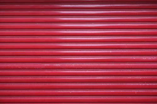 Red Roll Up Door