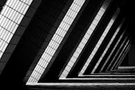 Black and White Striped Textile