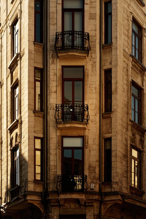 Windows and Balconies in a Tenement 