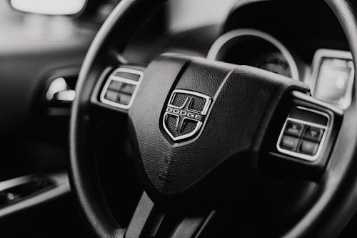 Dodge Logo on Steering Wheel
