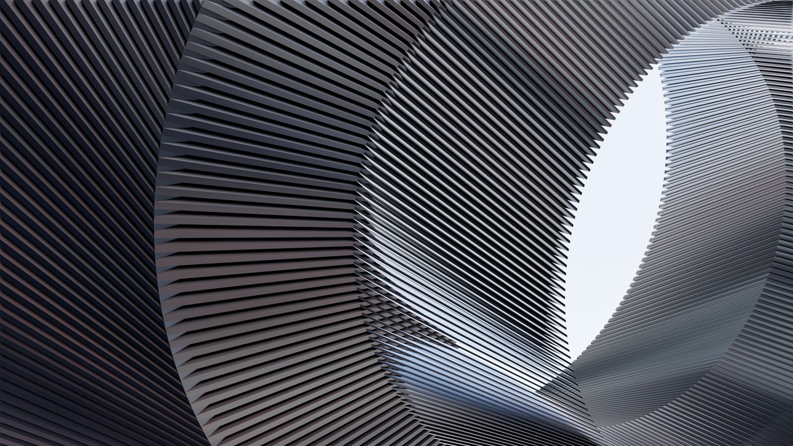 Ribbed chrome sculptural form, photo by Steve A Johnson on Pexels