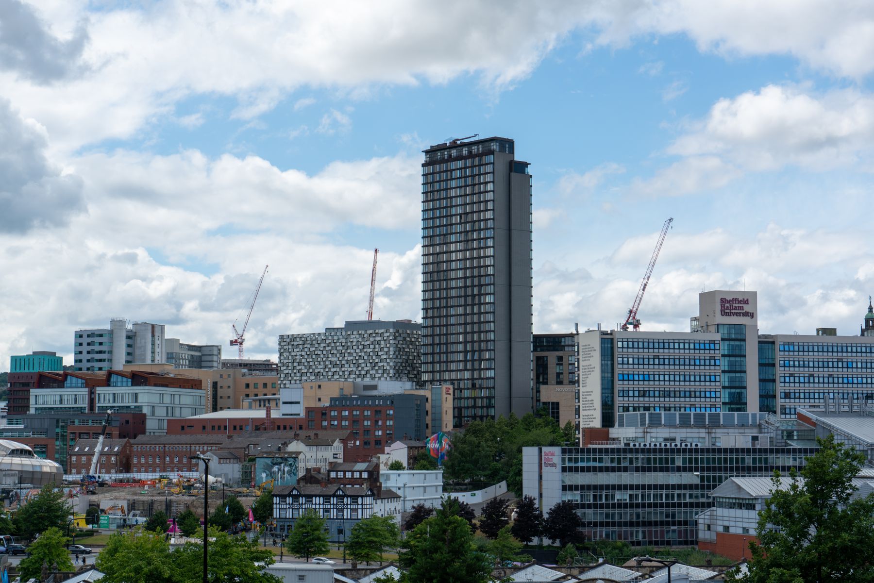 Sheffield city skyline