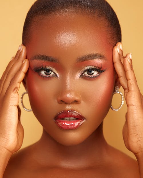 Portrait of Pretty African American Young Woman