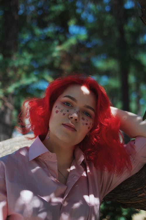 Portrait of a Woman with Painting on her Face