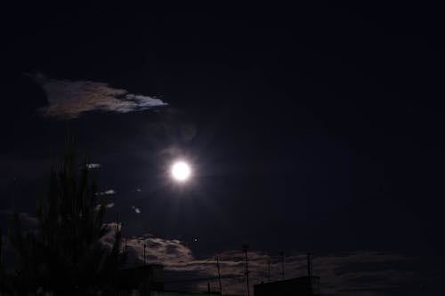 Foto profissional grátis de céu noturno, lua, noite