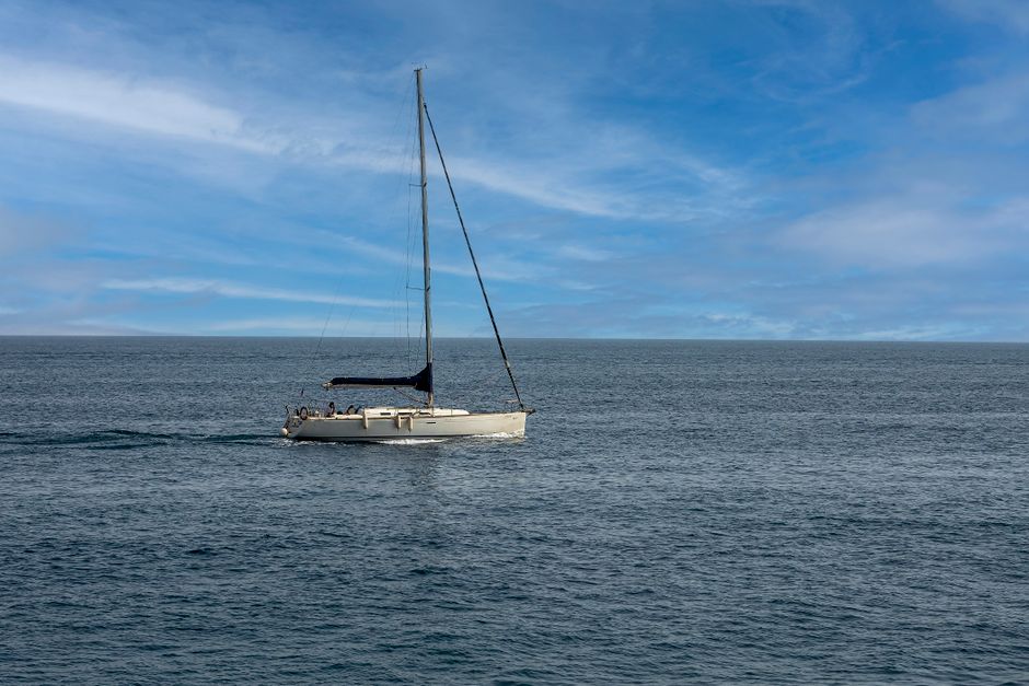 Breathtaking Unique 2 masts Classic Sailing Yacht in Barcelona Review: A Timeless Mediterranean Sailing Experience Review 2026 - A sailboat navigating peacefully across the Mediterranean Sea in Santa Pola under a clear blue sky.