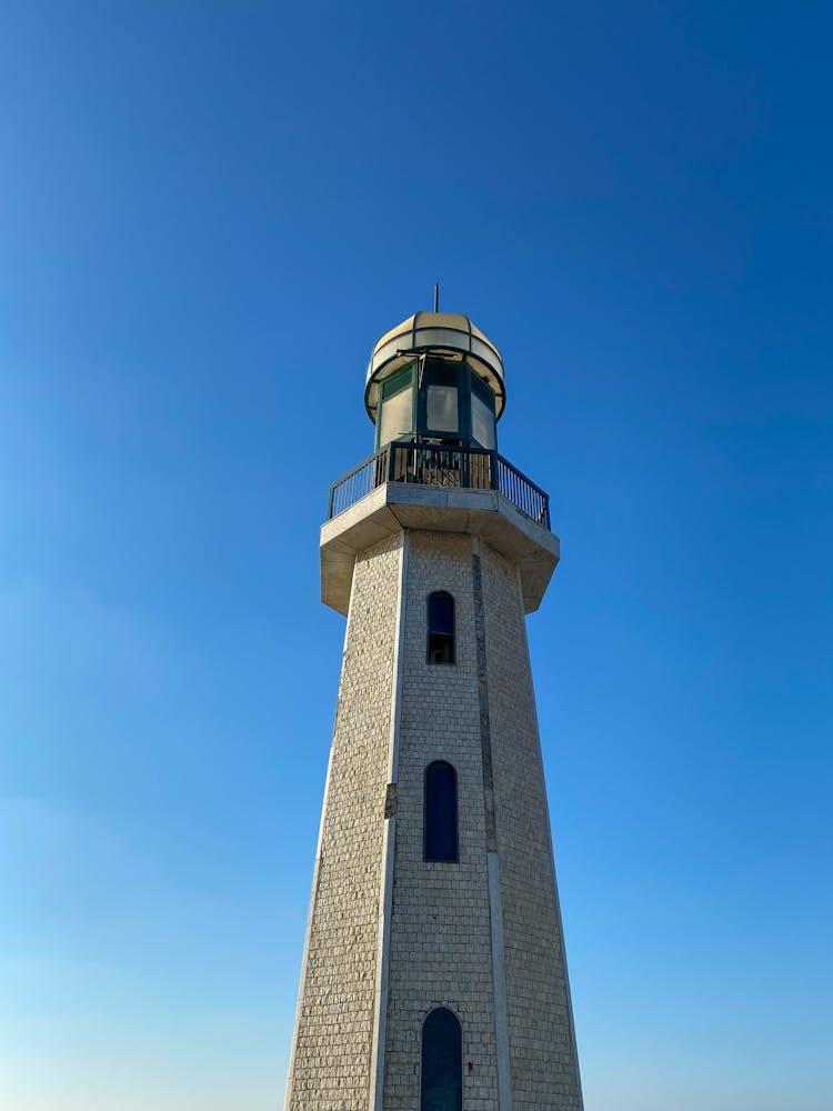 Clear Sky Over Lighthouse