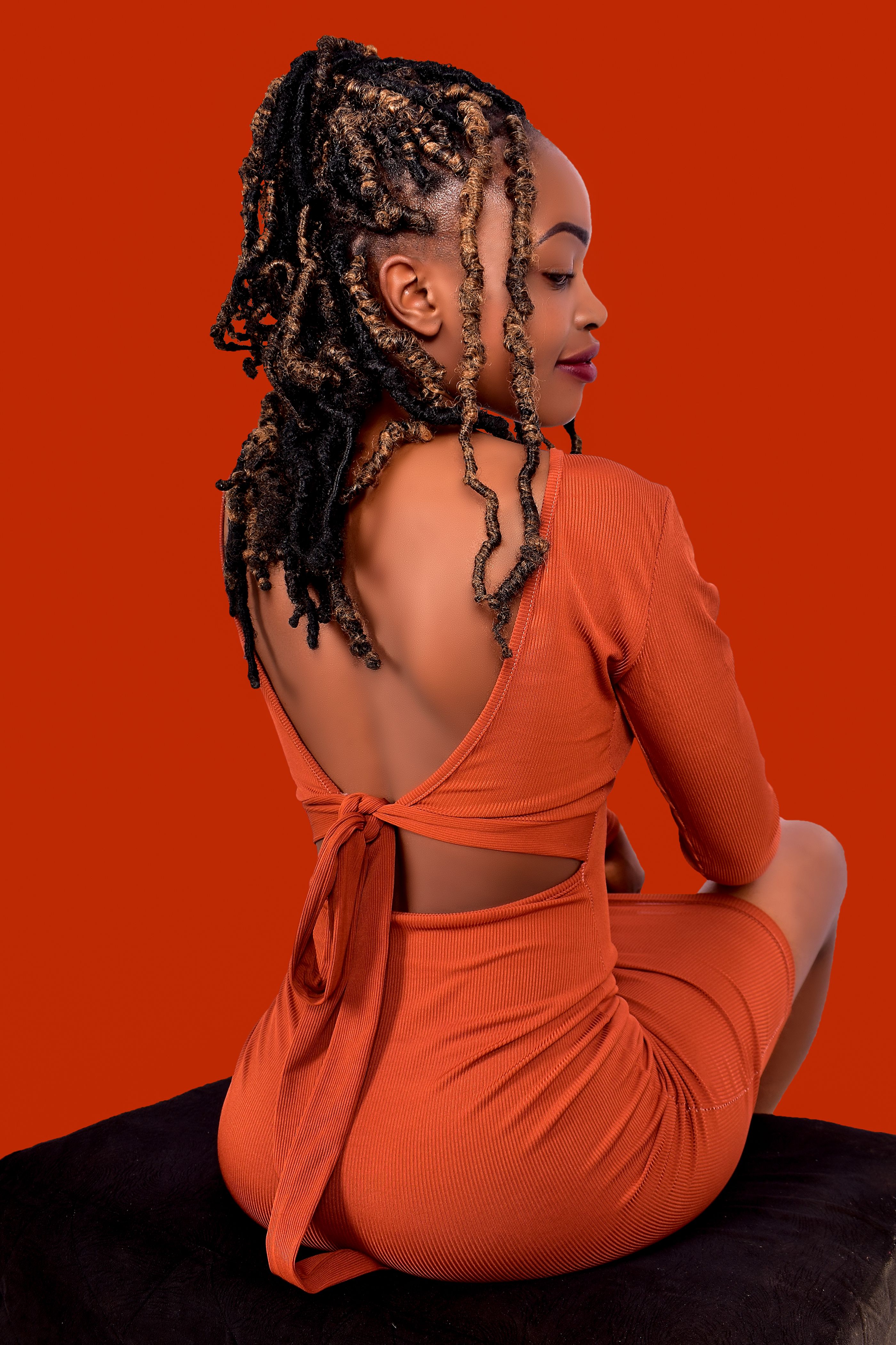 A Woman Wearing a Backless Dress · Free Stock Photo